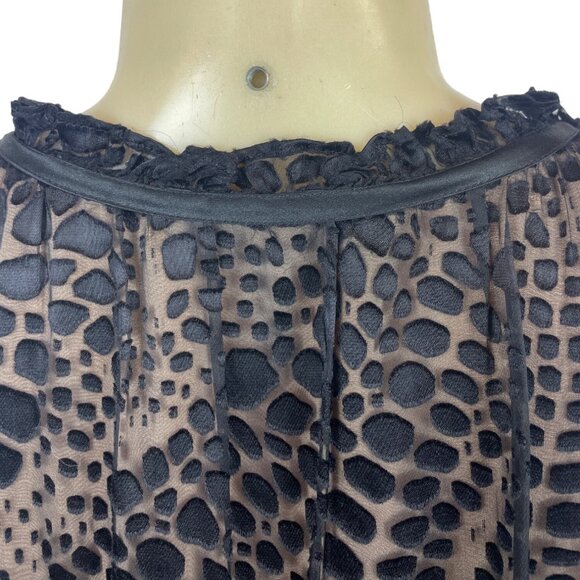 BCBG Maxazria Women's Black Blouson Dress Sz L - Picture 5 of 9